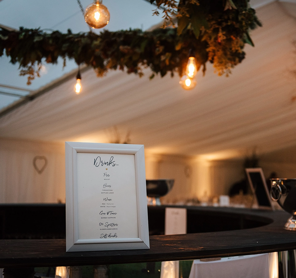 drinks menu